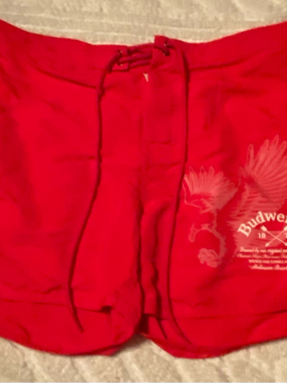Budweiser Red Swim Trunks with Eagle Logo Pacsun medium NWT